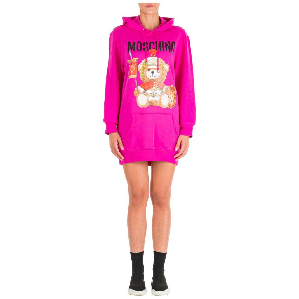 Moschino Teddy Bear Dress In Pink