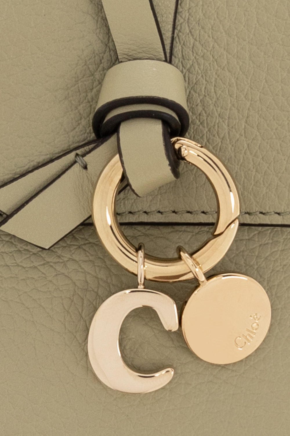 Chloé Chloe Alphabet-strap Card Holder In Nude
