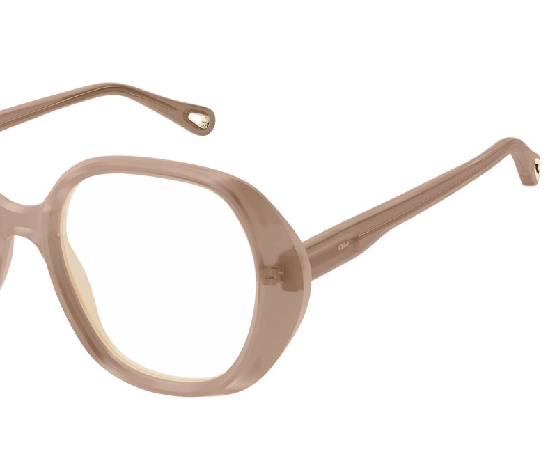 Chloé Eyewear Square Frame Glasses In Nude