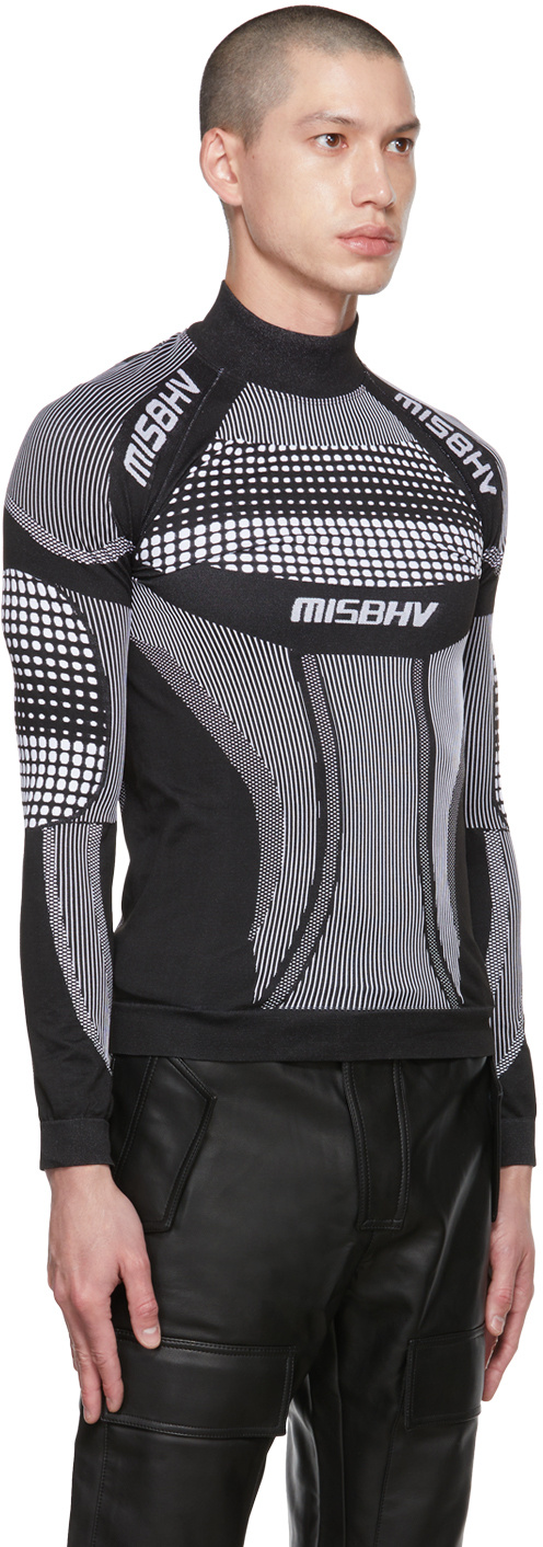Misbhv Black Sport Europa Quarter-zip T-shirt In Black