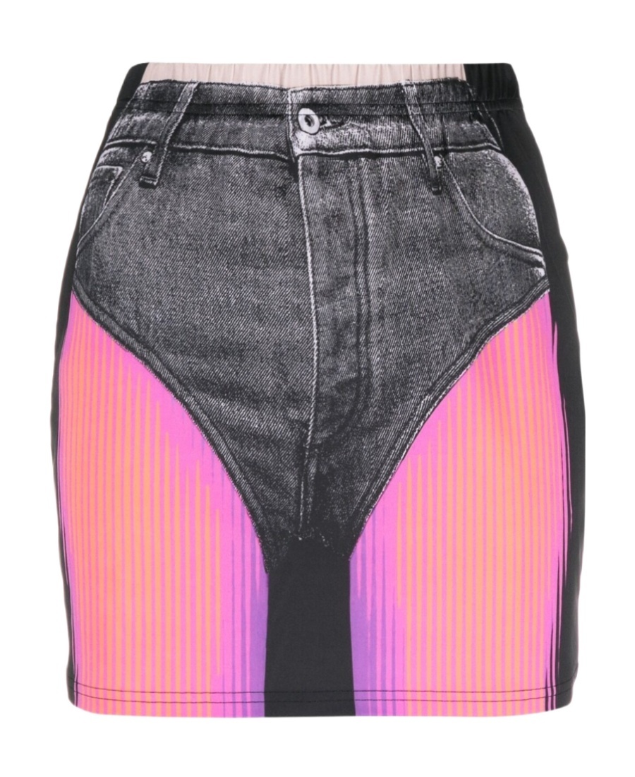 Y/PROJECT X JEAN PAUL GAULTIER TROMPE L'OEIL MINISKIRT