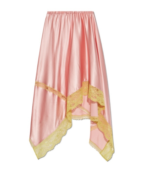 Shop Dries Van Noten Elastic Waist Skirt In Pink