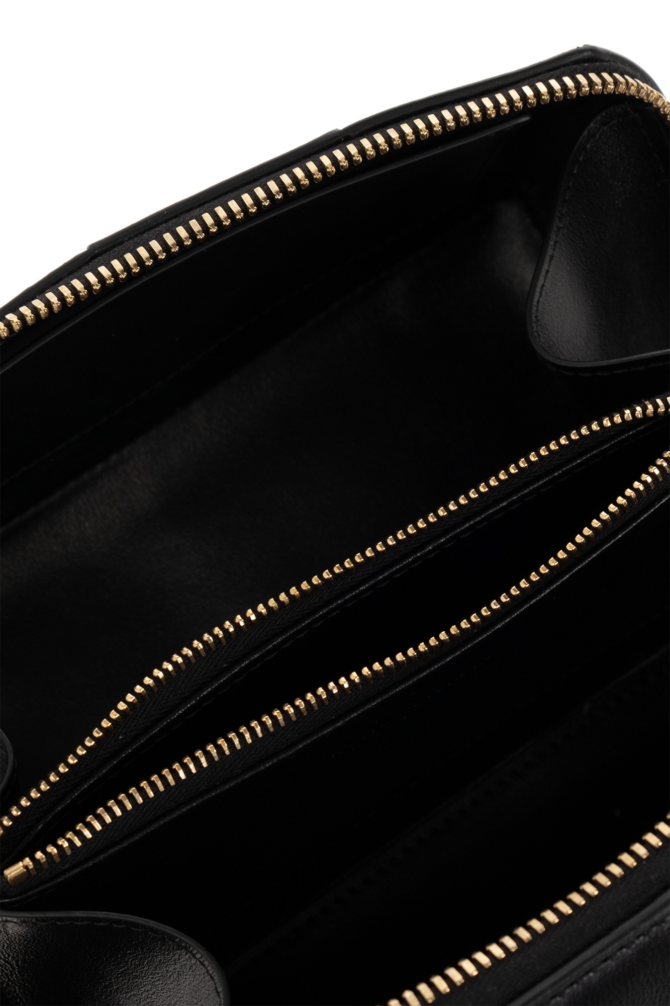 Bottega Veneta Intrecciato Leather Make Up Bag In Black