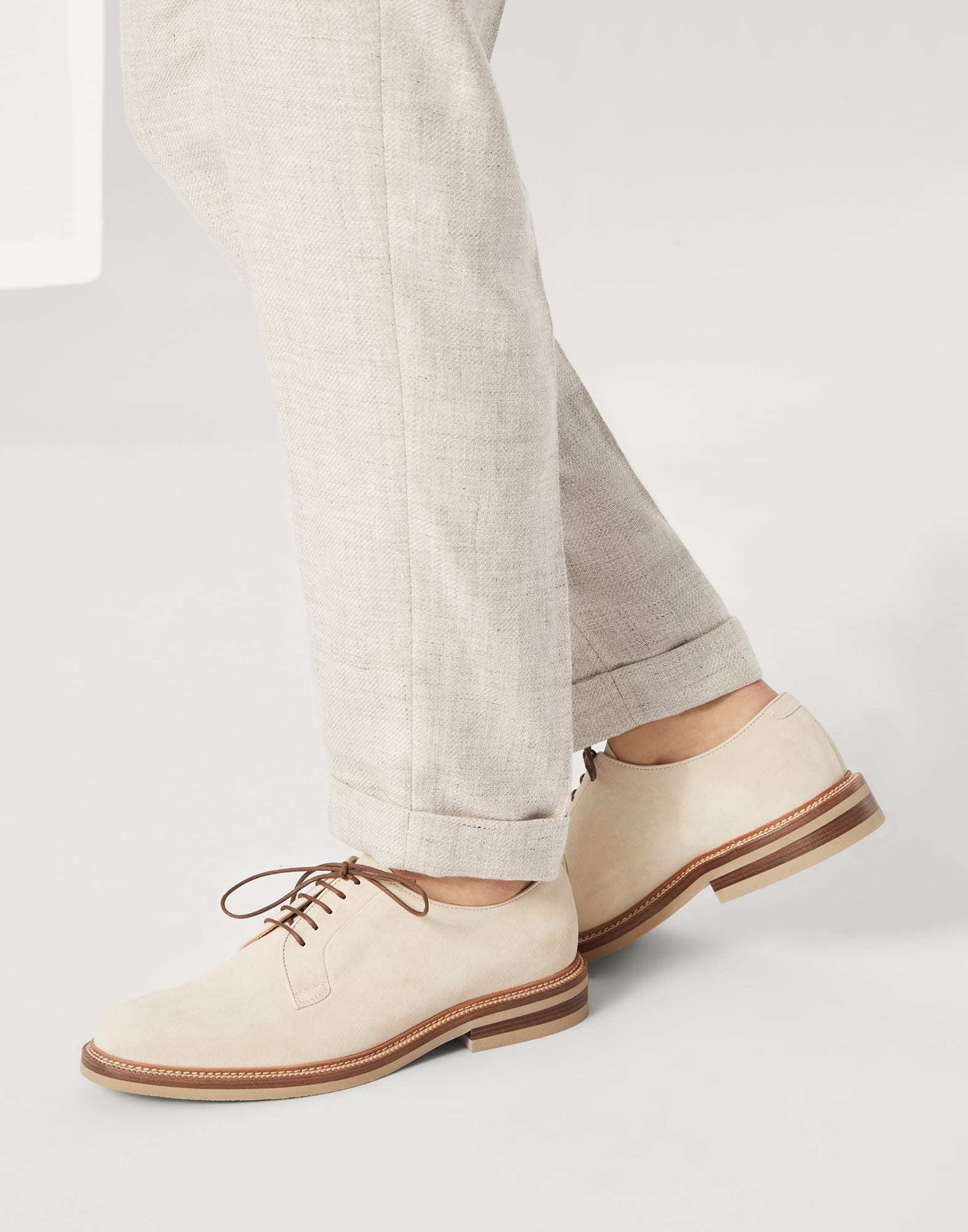 Brunello Cucinelli Lace-up Suede Derby Shoes