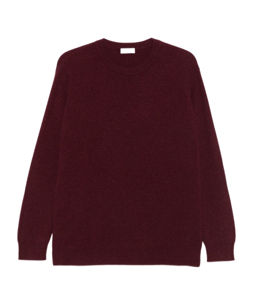 Brunello Cucinelli Ribbed Crew-neck Sweater In Burgundy