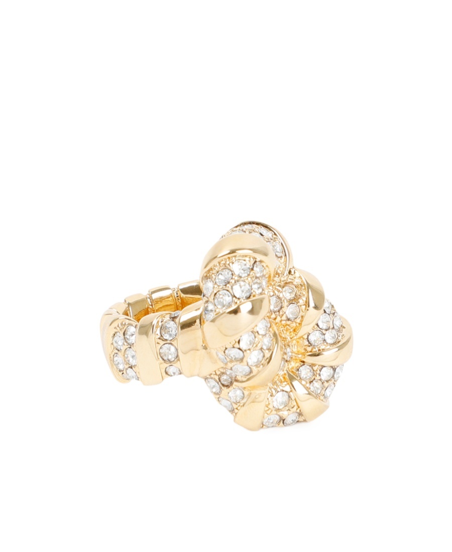 Lanvin Melodie Rhinestone Ring In Yellow