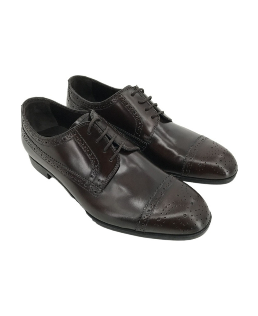 Emporio Armani Logo Business Casual Shoes In Black