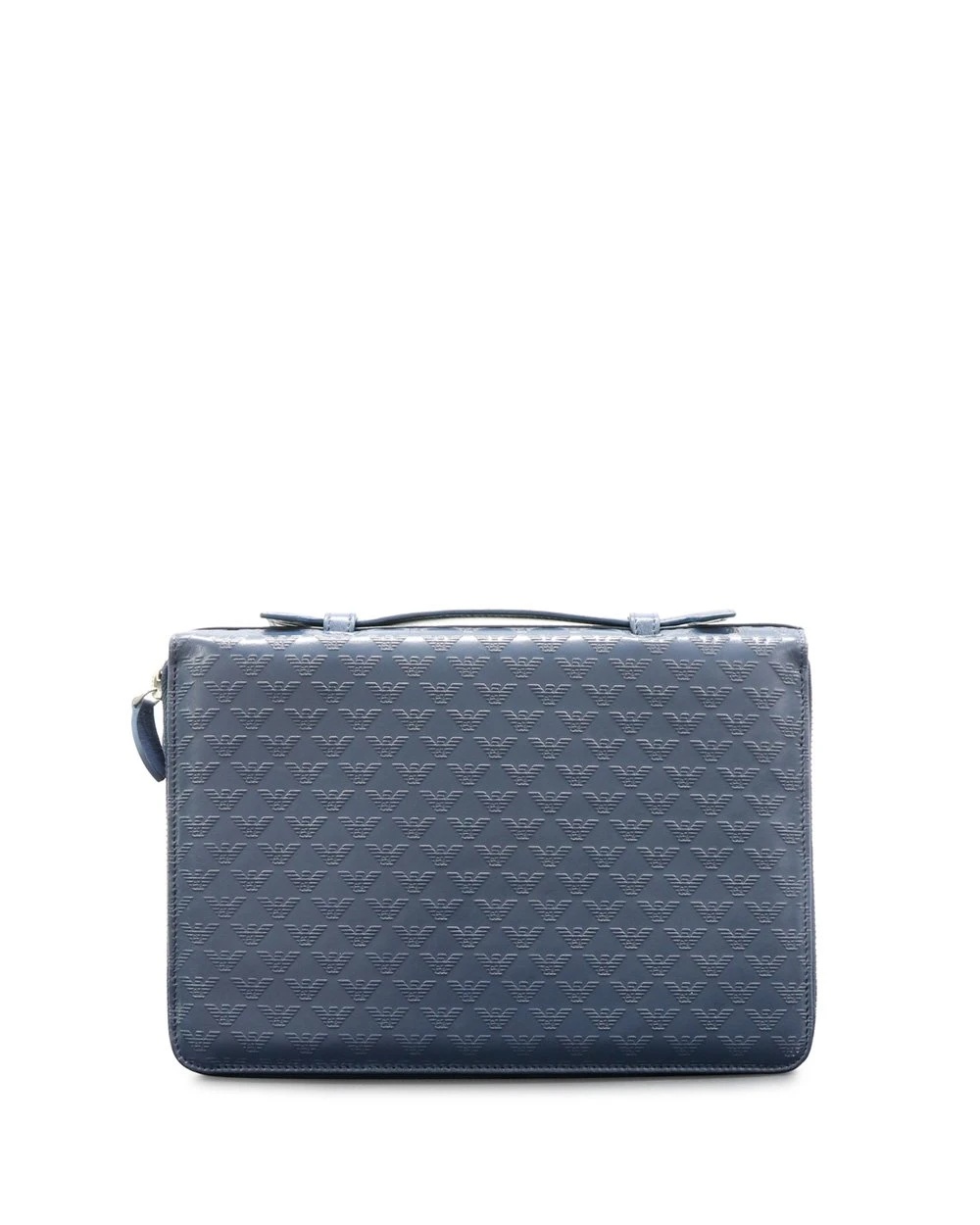 Emporio Armani Logo Handbag In Blue