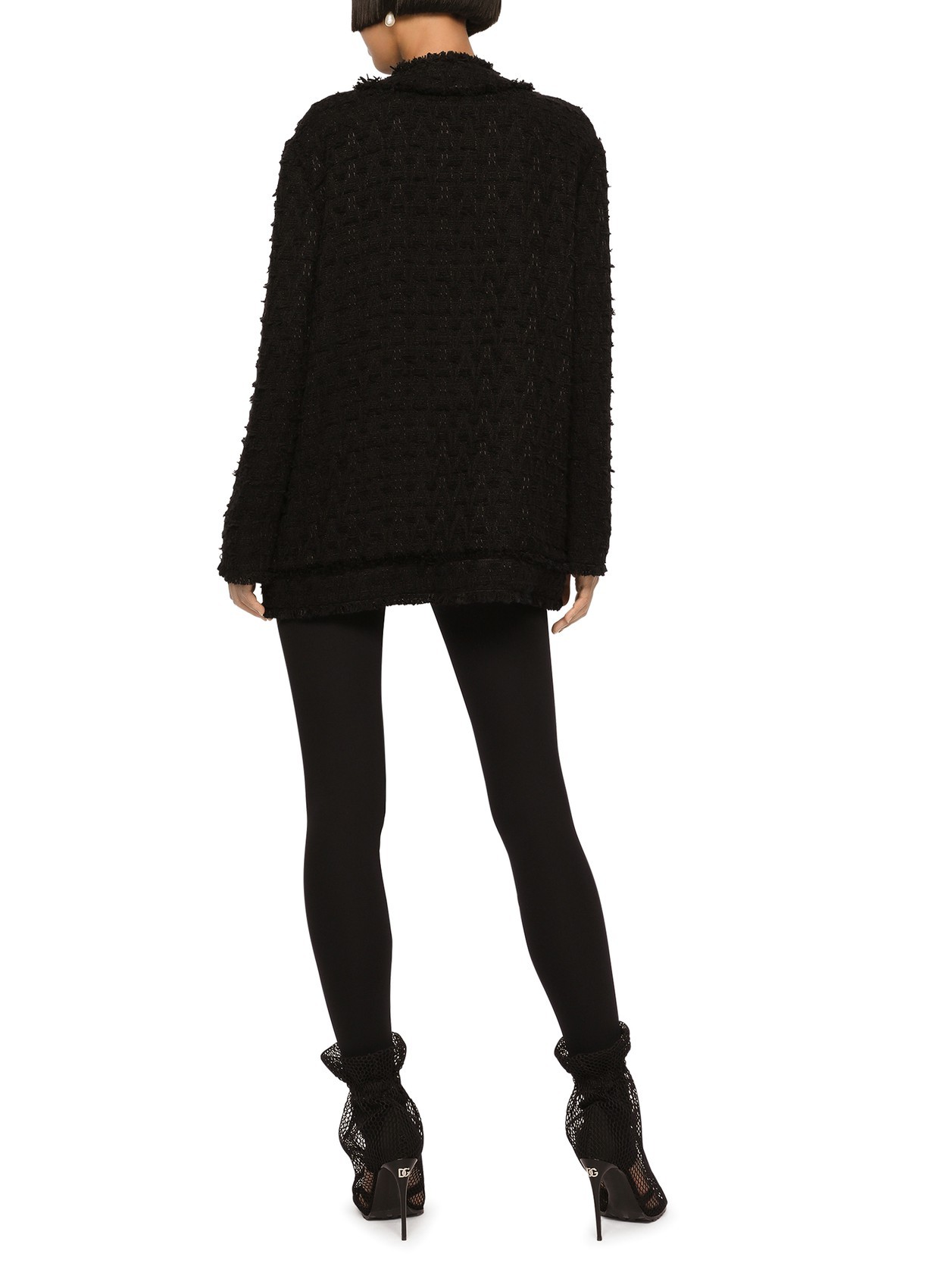 DOLCE & GABBANA ROUND-NECK CASUAL COAT