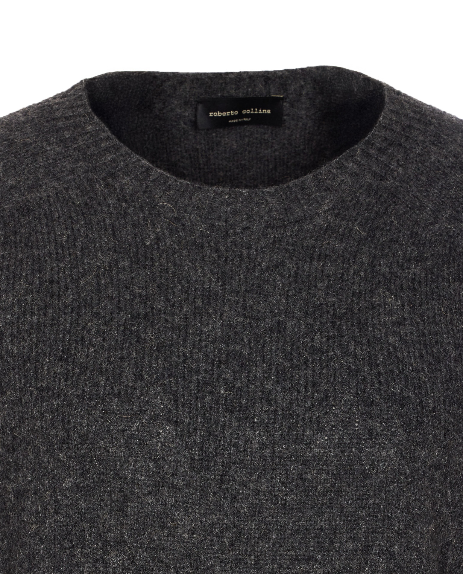 Roberto Collina Crew Neck Knitwear Soft Texture In Black