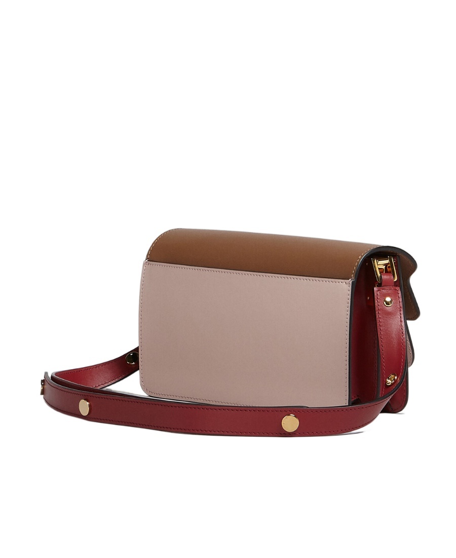 Marni Trunk Colourblock Shoulder Bag In Brown