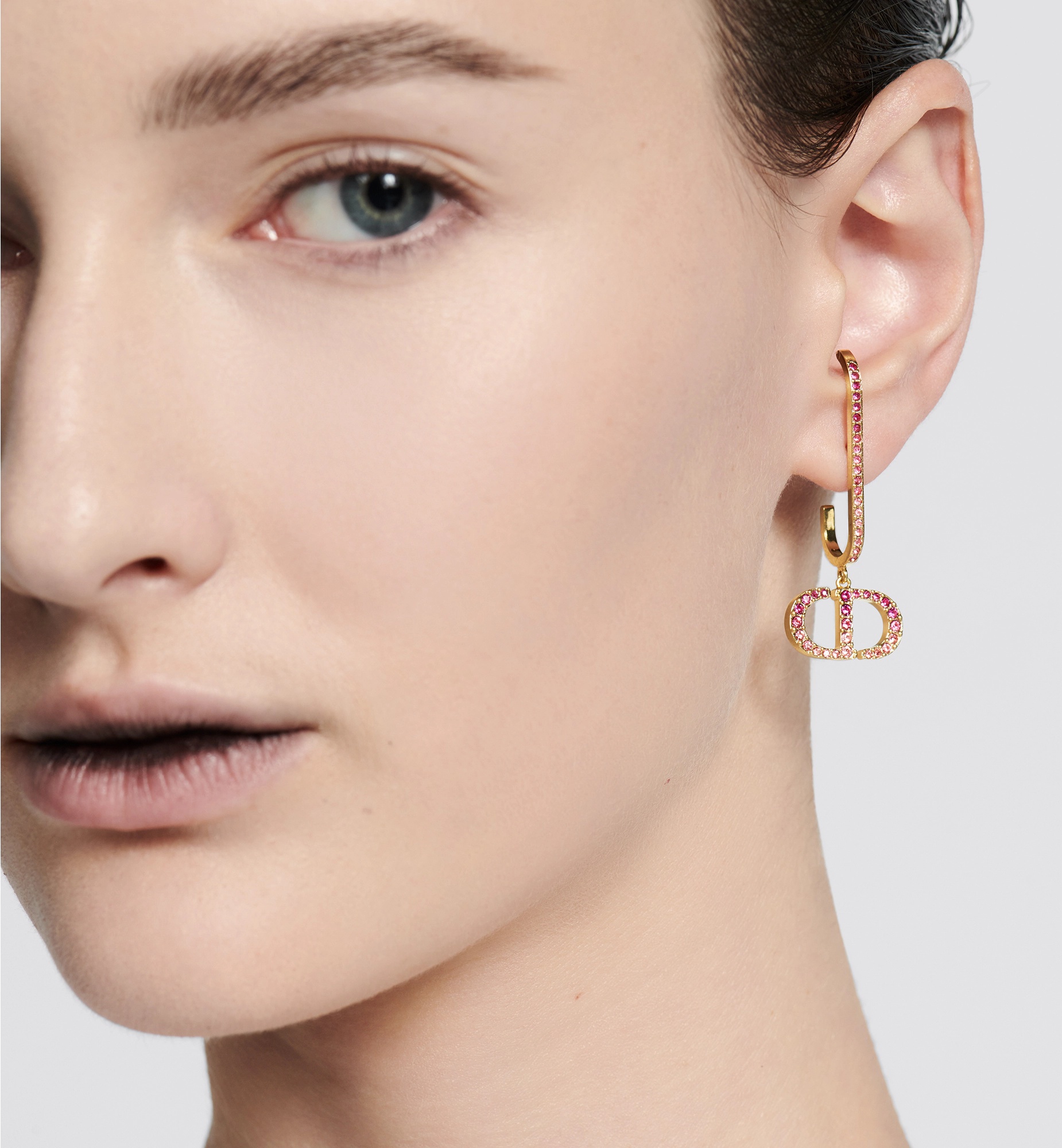 Shop Dior 30montaigne Earrings In Yellow