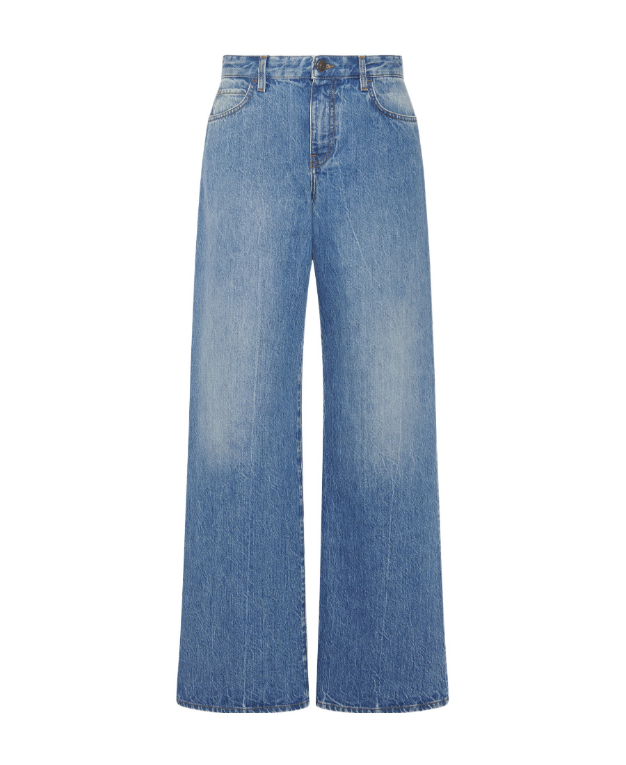 The Row Eglitta Straight-leg Denim Pants In Blue