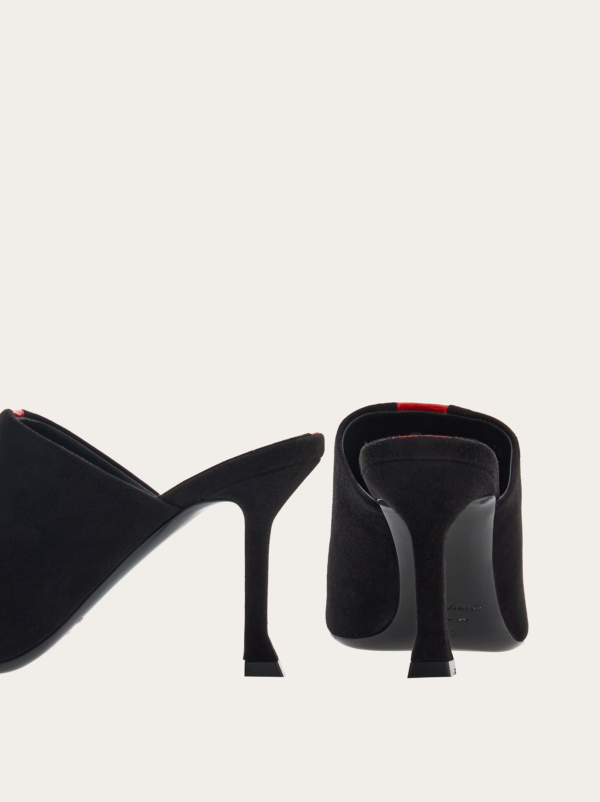 Shop Ferragamo Open-heel Muller Shoes In Black
