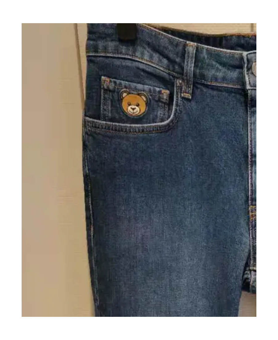 Moschino Slim Jeans In Black