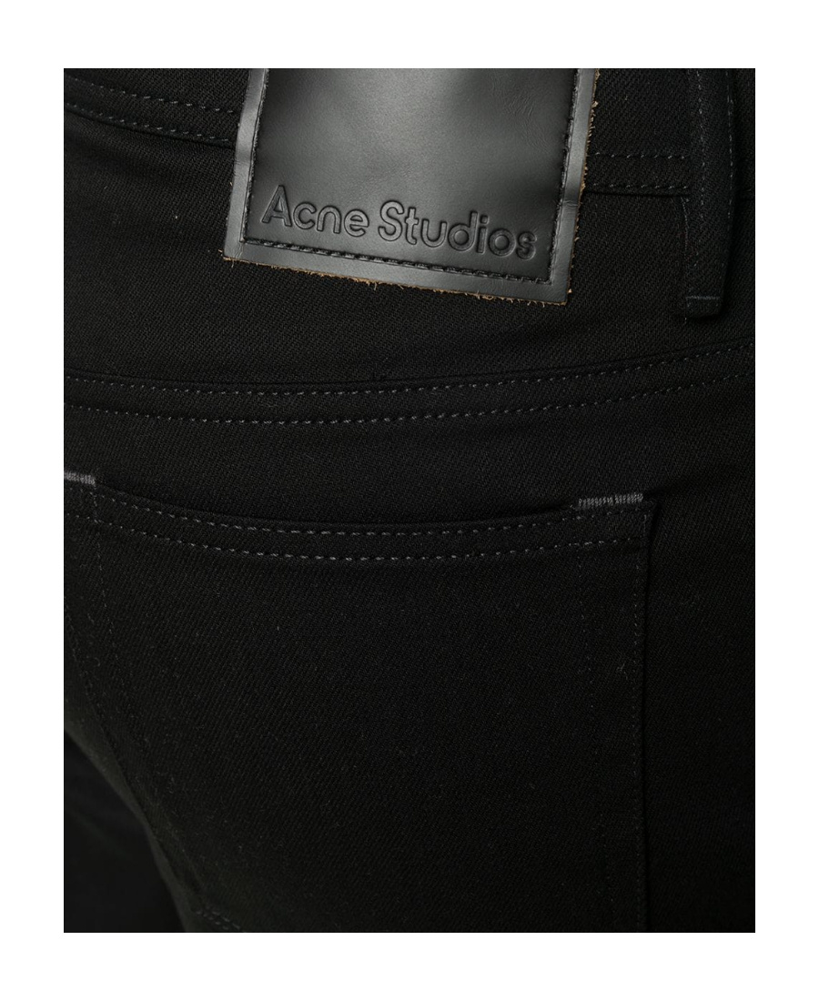 Acne Studios Cotton Denim Jeans In Black
