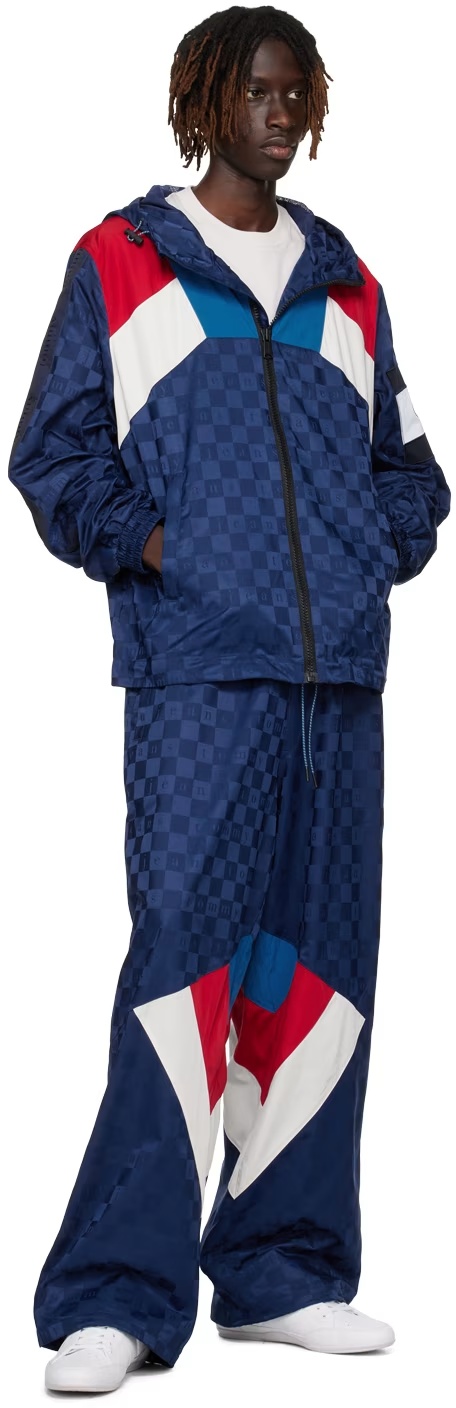 Shop Tommy Hilfiger Hooded Long-sleeved Casual Jacket In Blue