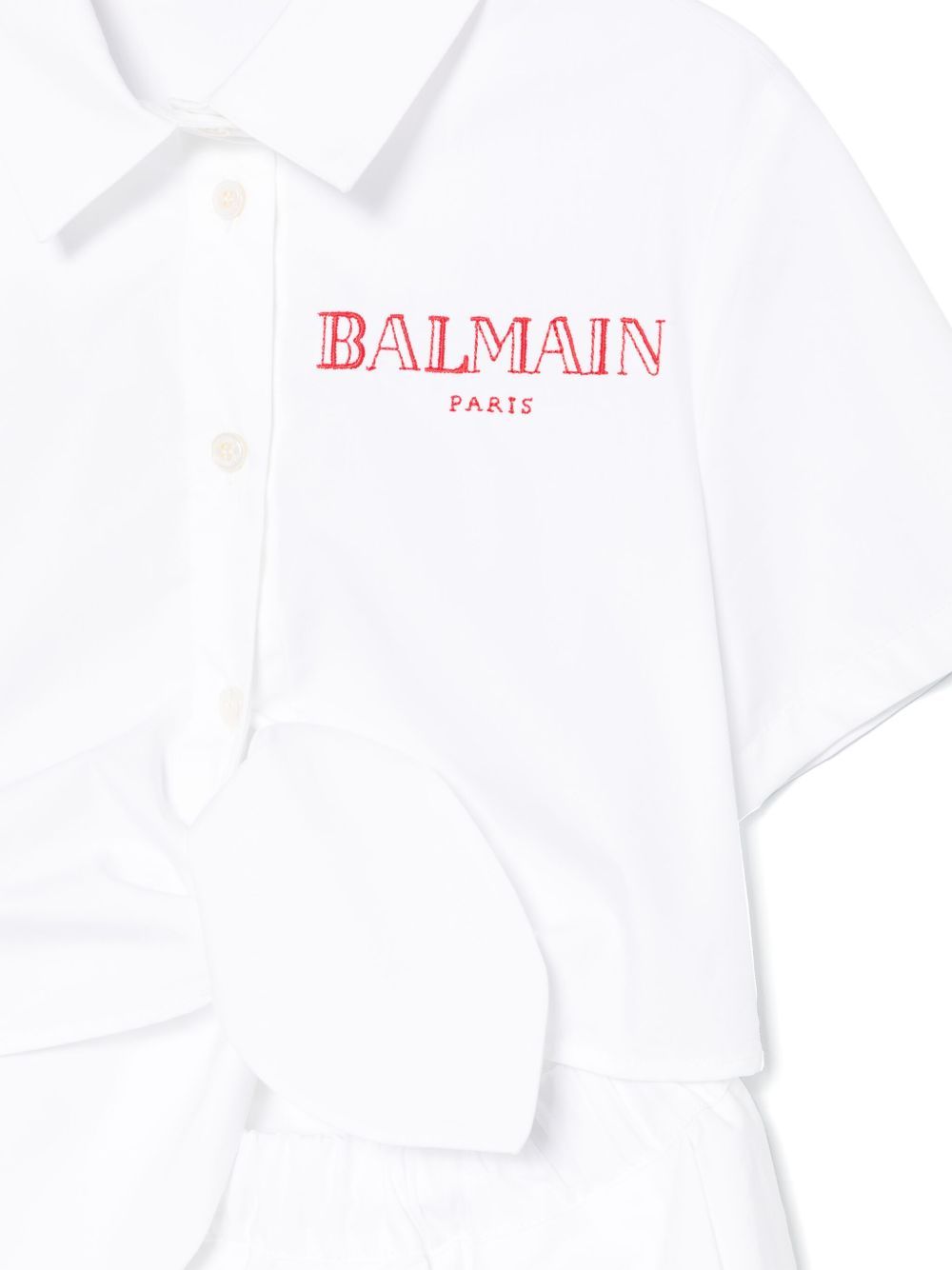 Balmain Knot-detail Dress In White