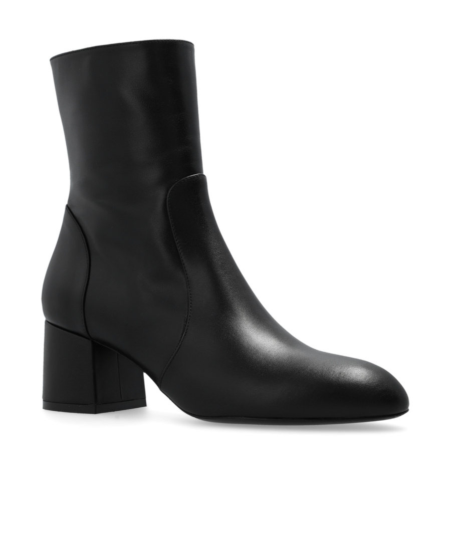 Stuart Weitzman Flareblock 60mm Leather Boots In Black