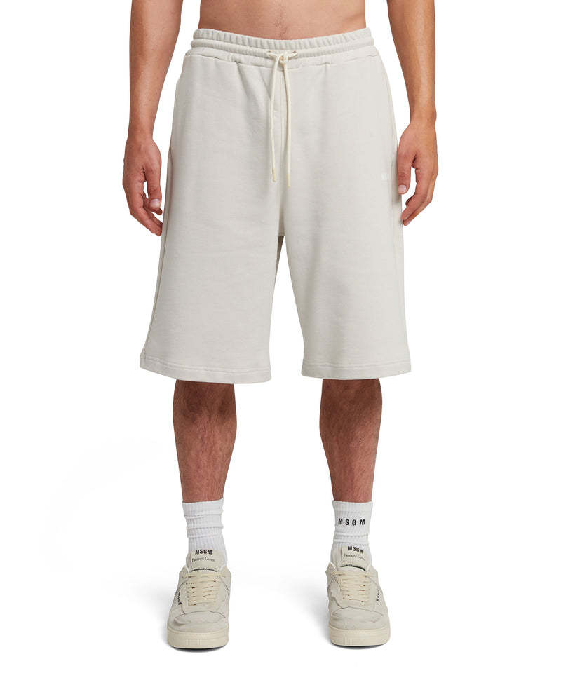 Msgm Drawstring Track Shorts In White
