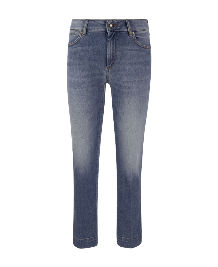 Sportmax Logo Patch Flared Jeans In Blue