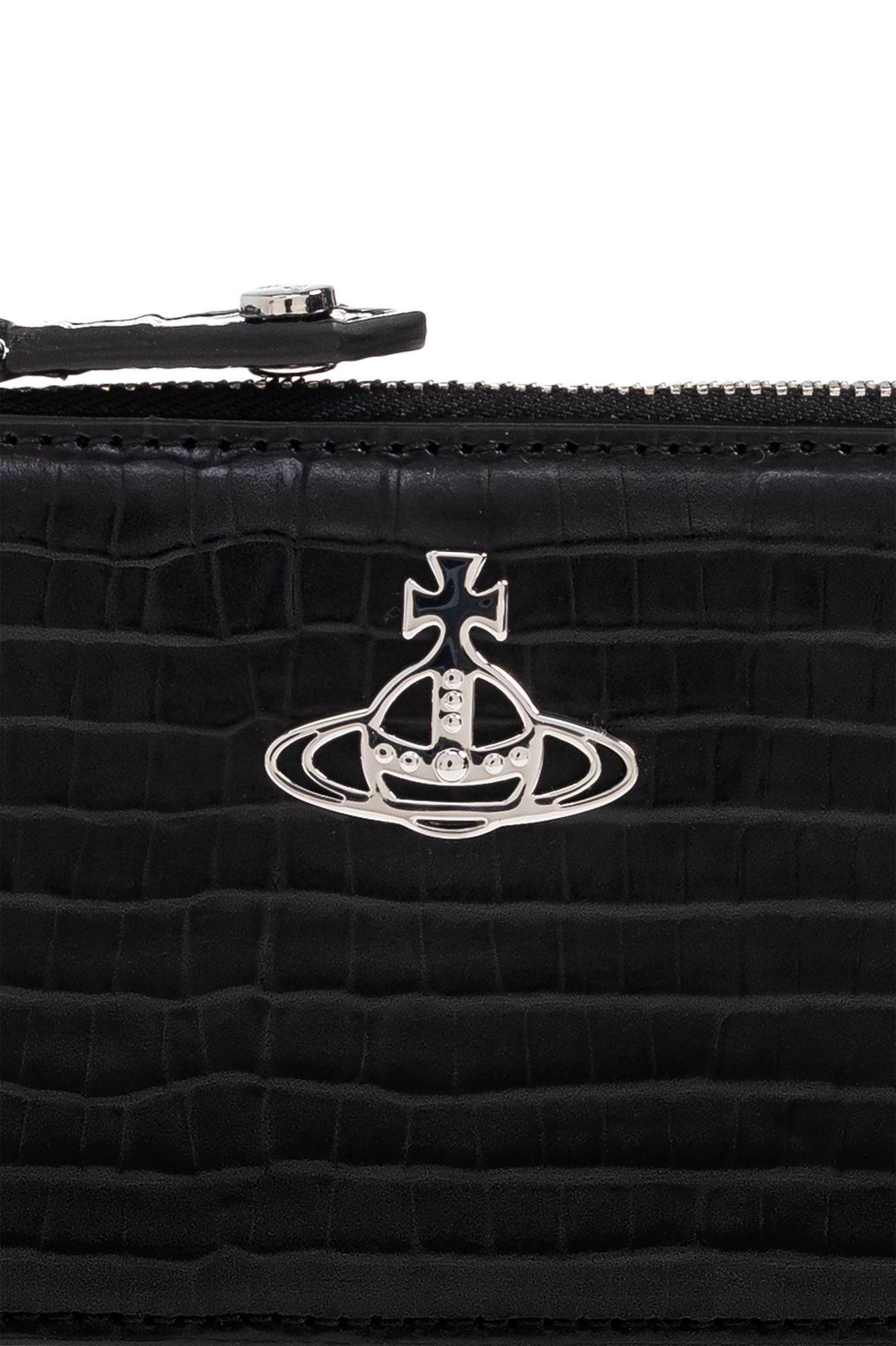 Vivienne Westwood Card Holder With Logo In Black
