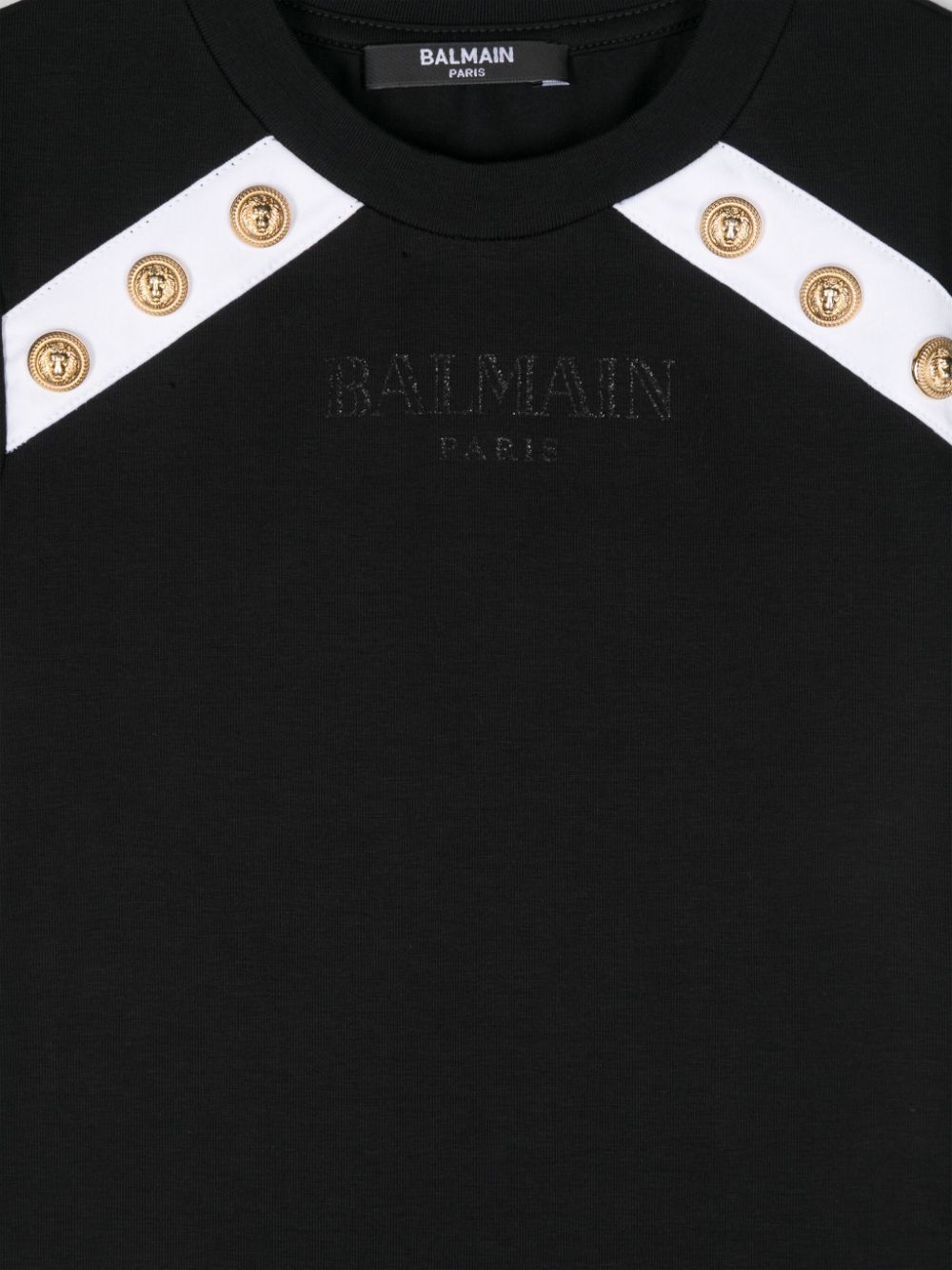 BALMAIN LOGO-PRINT T-SHIRT