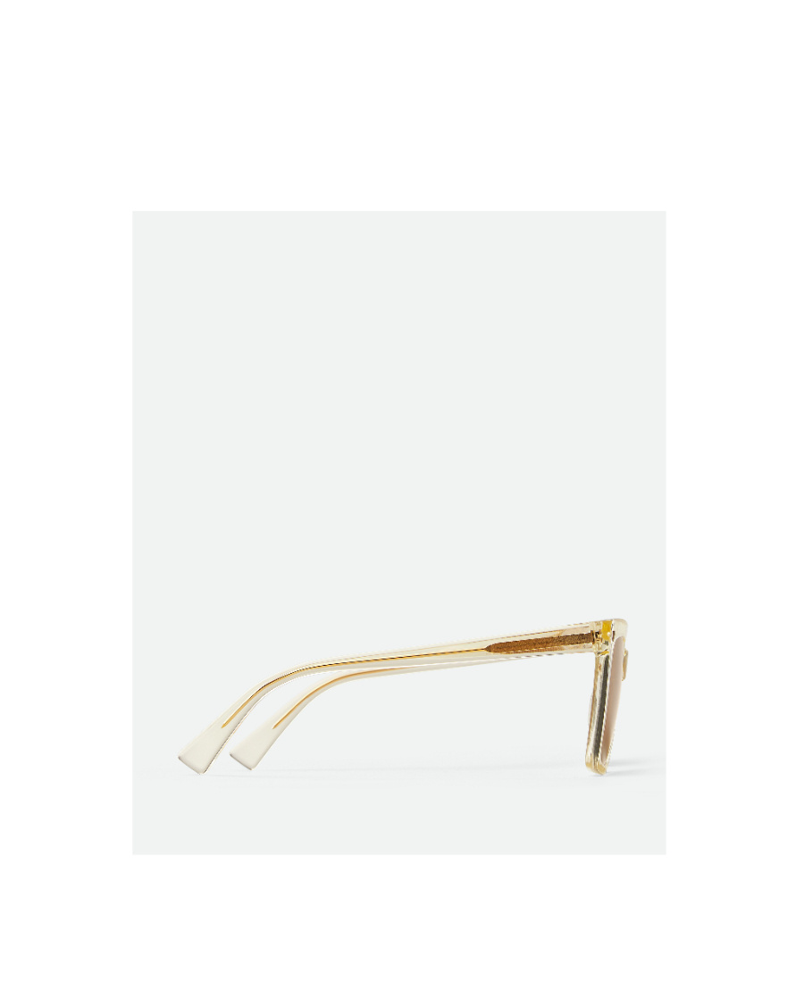 Bottega Veneta Square Sunglasses In Brown