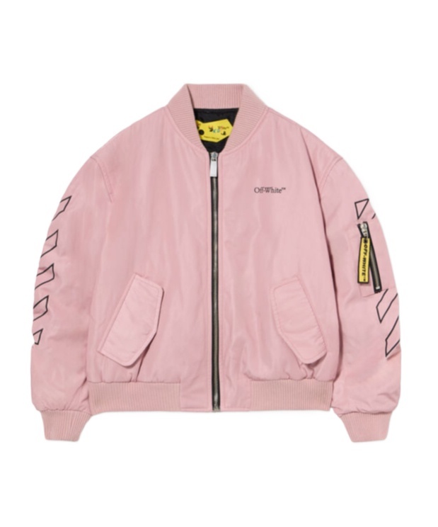 Off-white Kids' Bomber Jacket In Pink