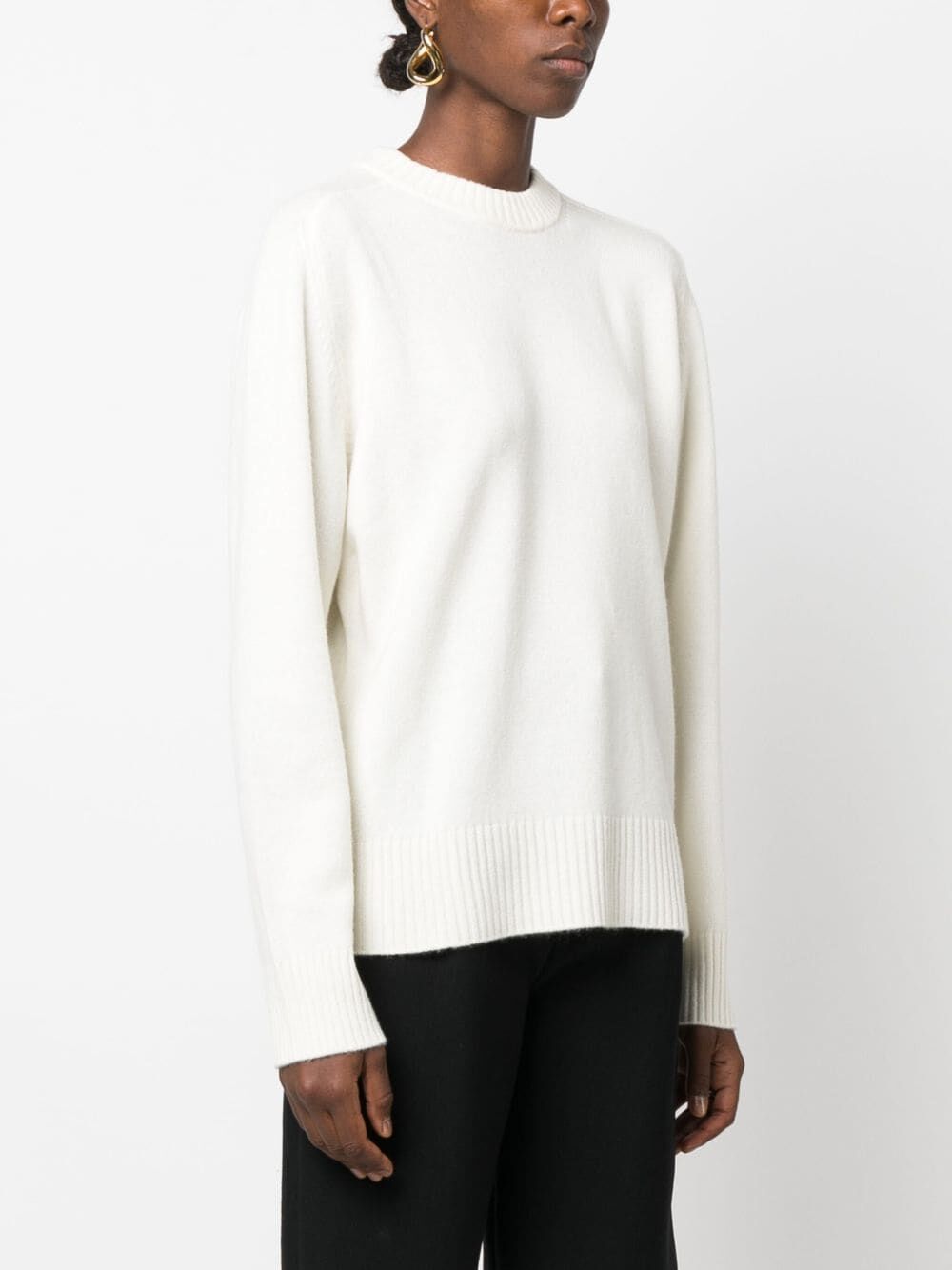 LOULOU STUDIO LONG-SLEEVED ROUND-NECK SWEATER