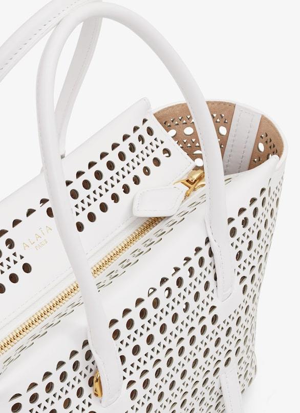 Shop Alaïa Neo Mina 20 Small Bag In White