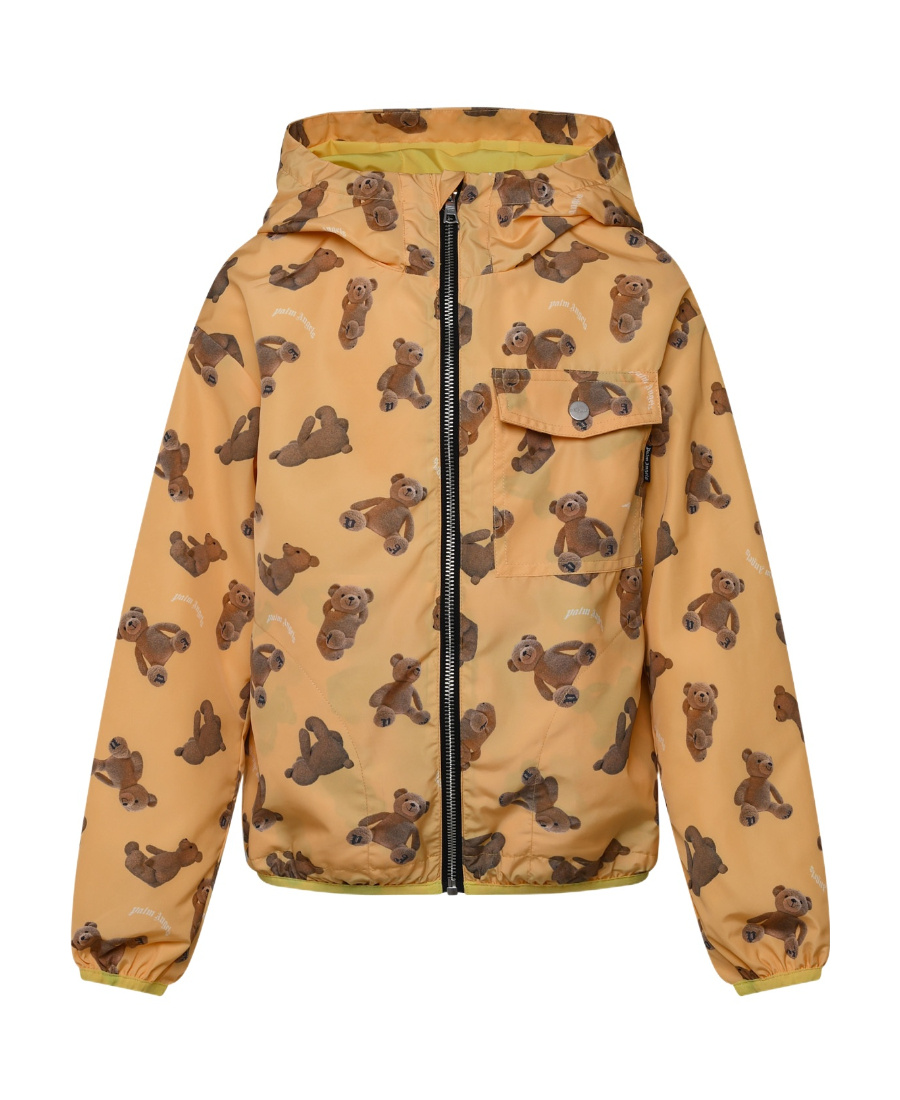 Palm Angels Motif-print Zip-fastening Jacket In Nude