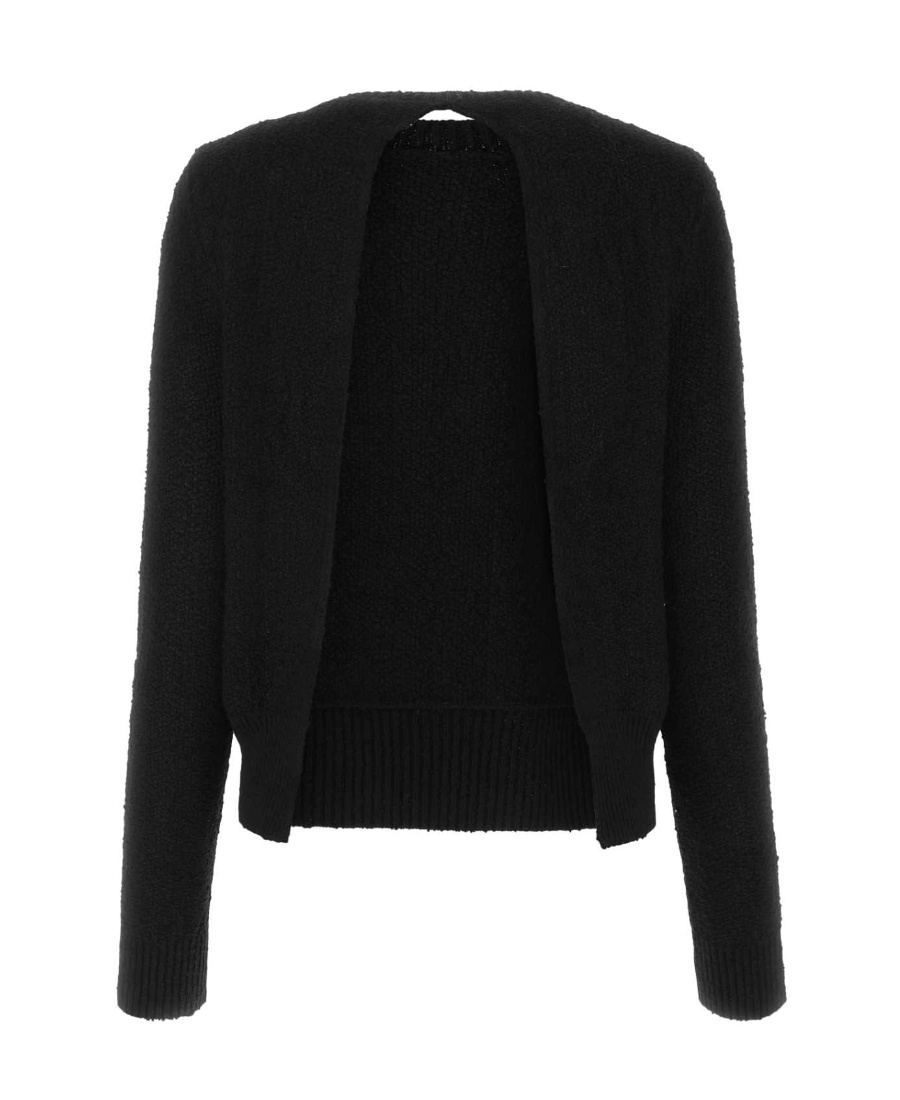 Shop Bottega Veneta Open Back Light Textured Top In Black