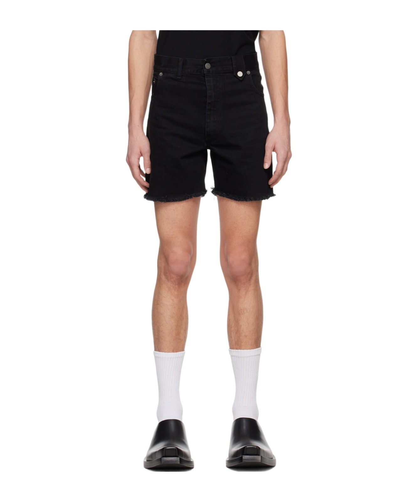 Egonlab Belt-loop Shorts In Black