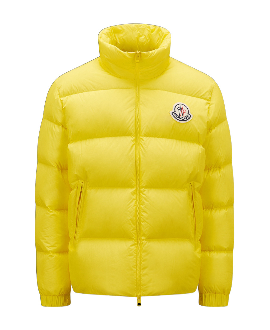 Moncler High-collar Long-sleeved Cotton Suit In Yellow