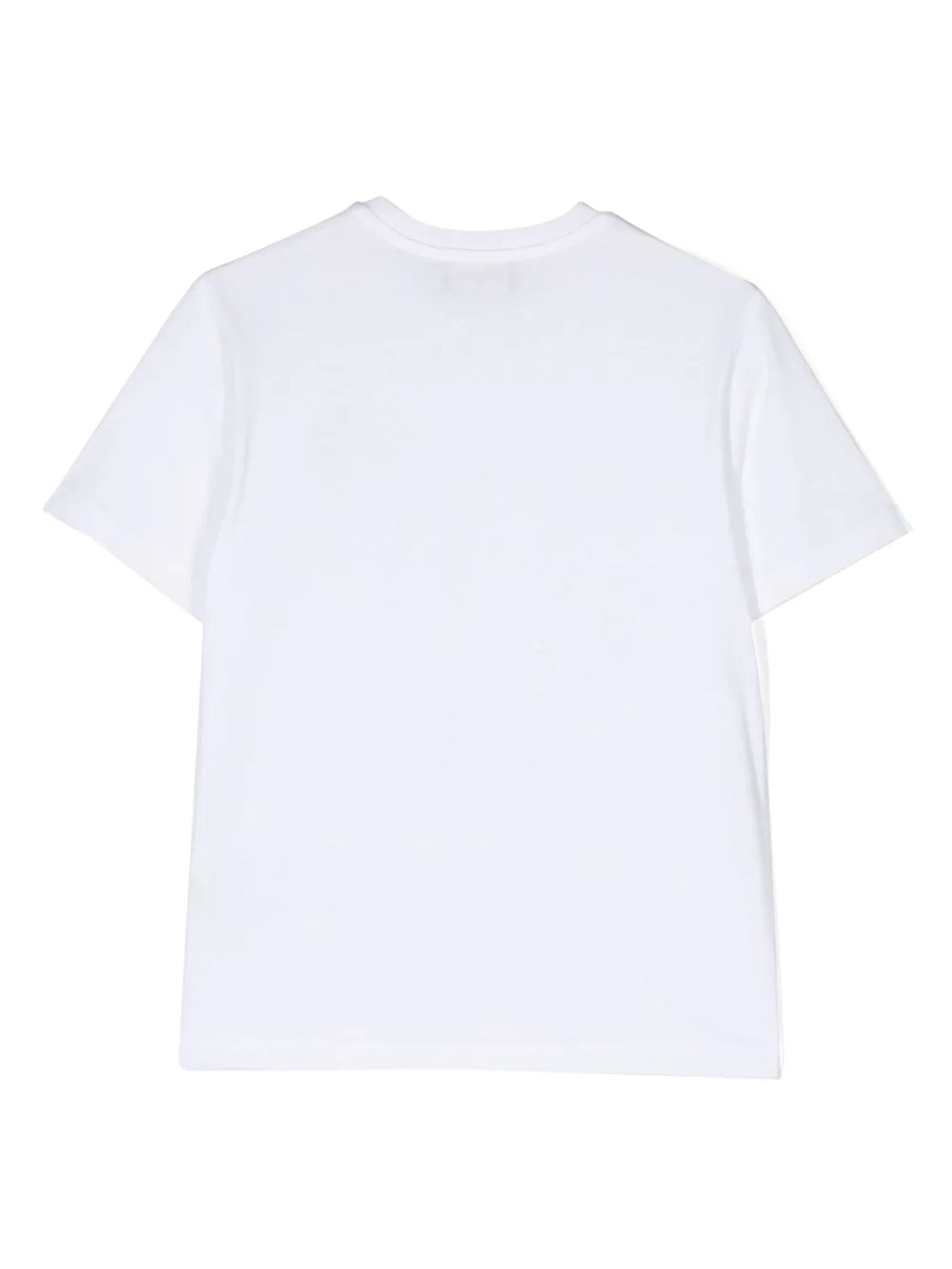 Dsquared2 Kids Logo Patch Crewneck T-shirt In White