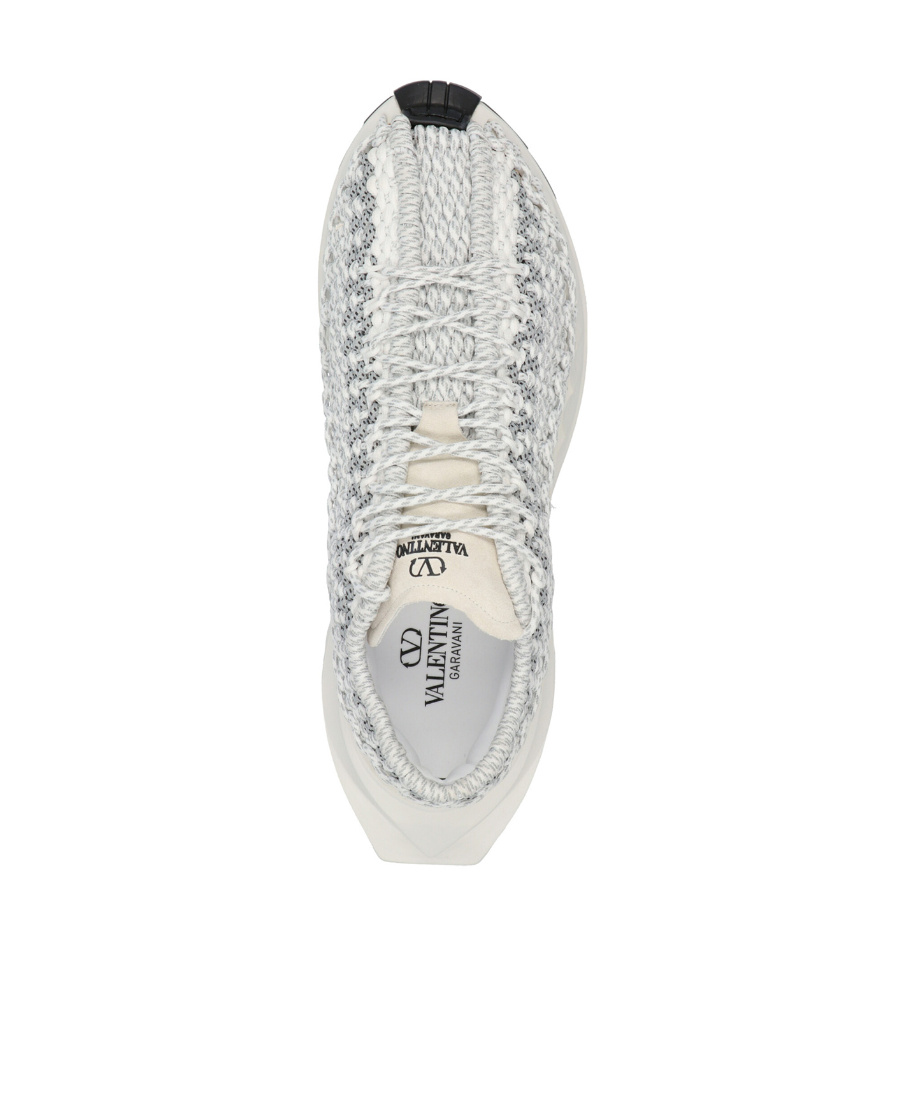 VALENTINO GARAVANI LOW-TOP CROCHET SNEAKERS 