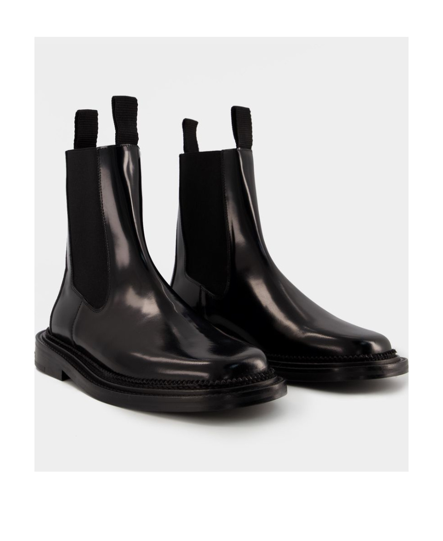 Toga Virilis Boots - - Leather - Black In Black