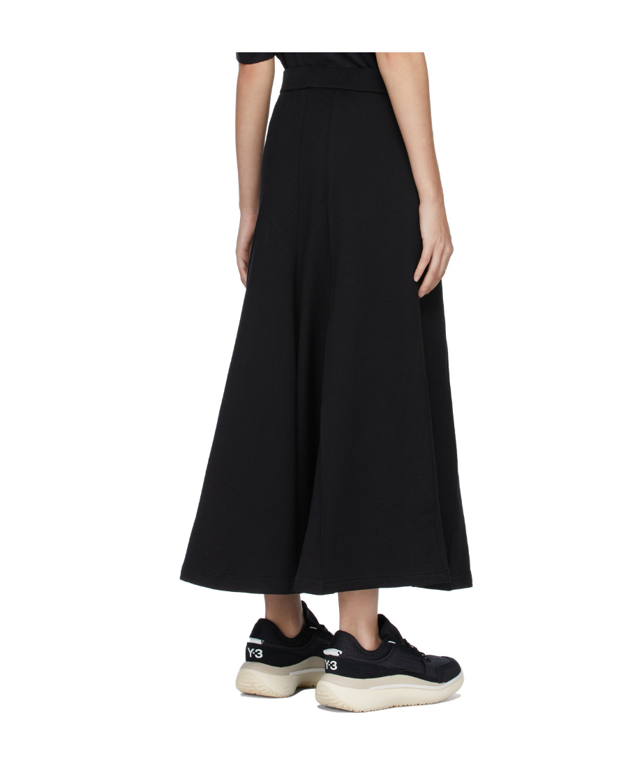 Y-3 Flared High-waisted Skirt In Black