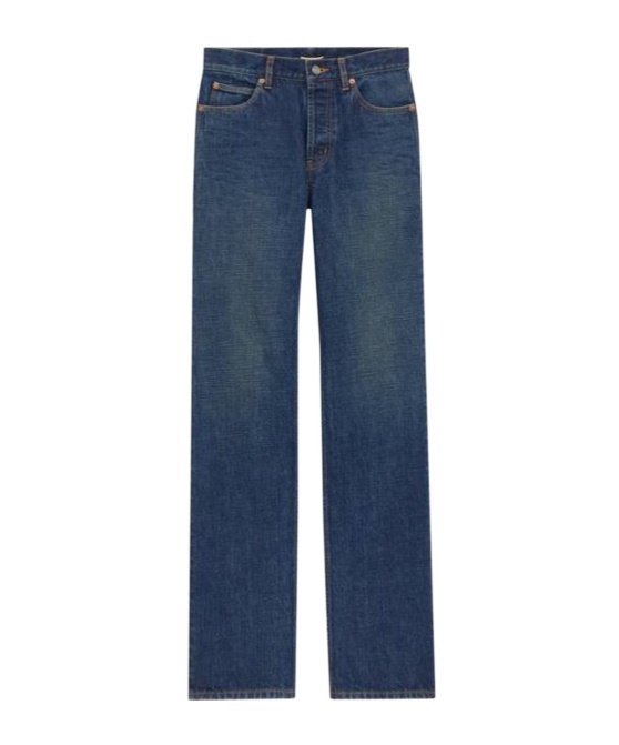 Saint Laurent Nico Low-rise Jeans In Animal Print