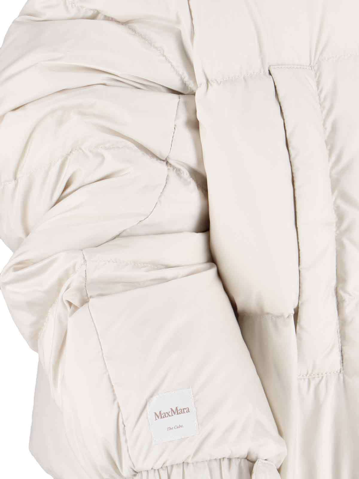 Max Mara Long-sleeved Cotton Jacket In White