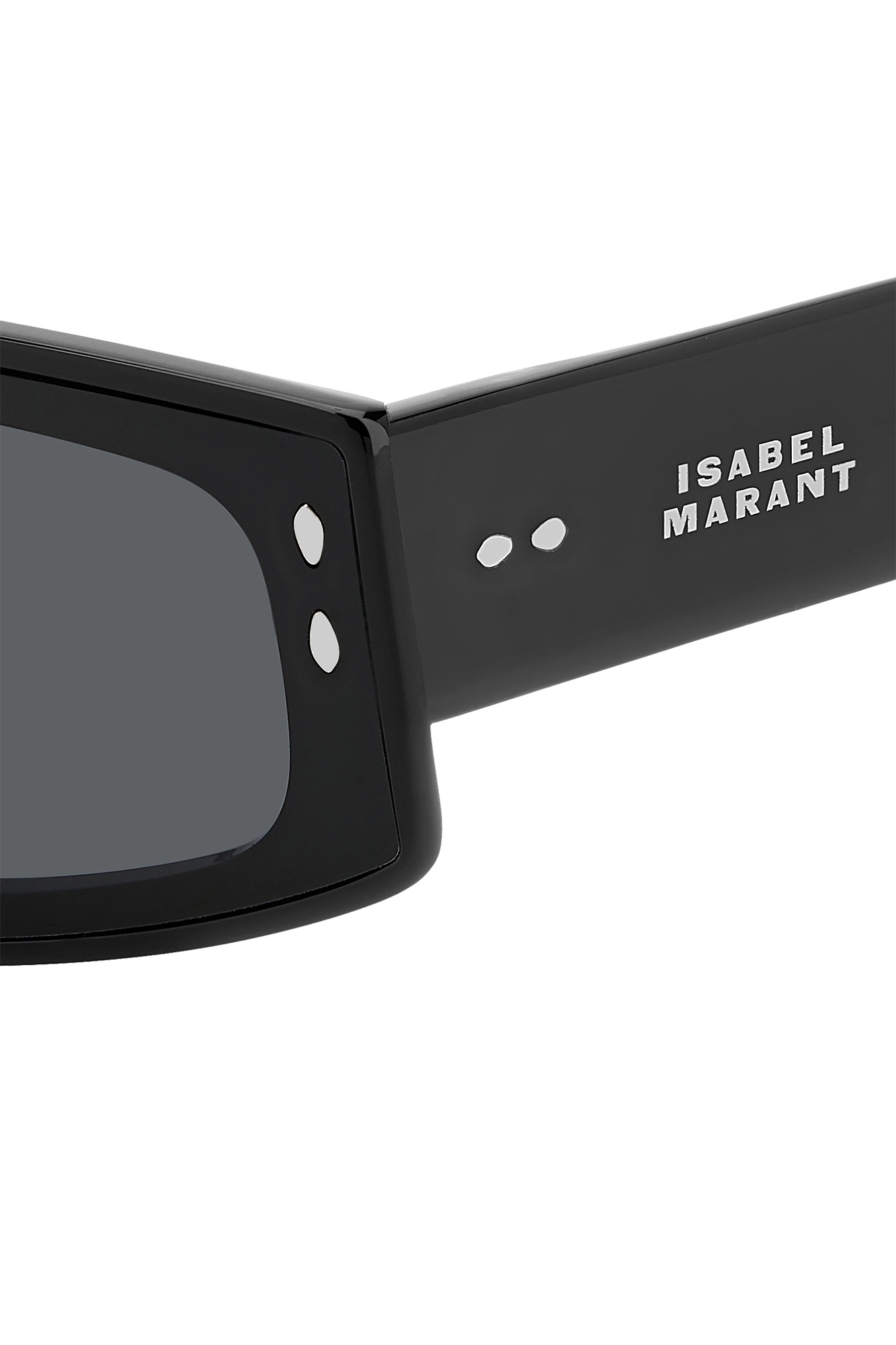 Isabel Marant Geometric Frame Sunglasses In Black