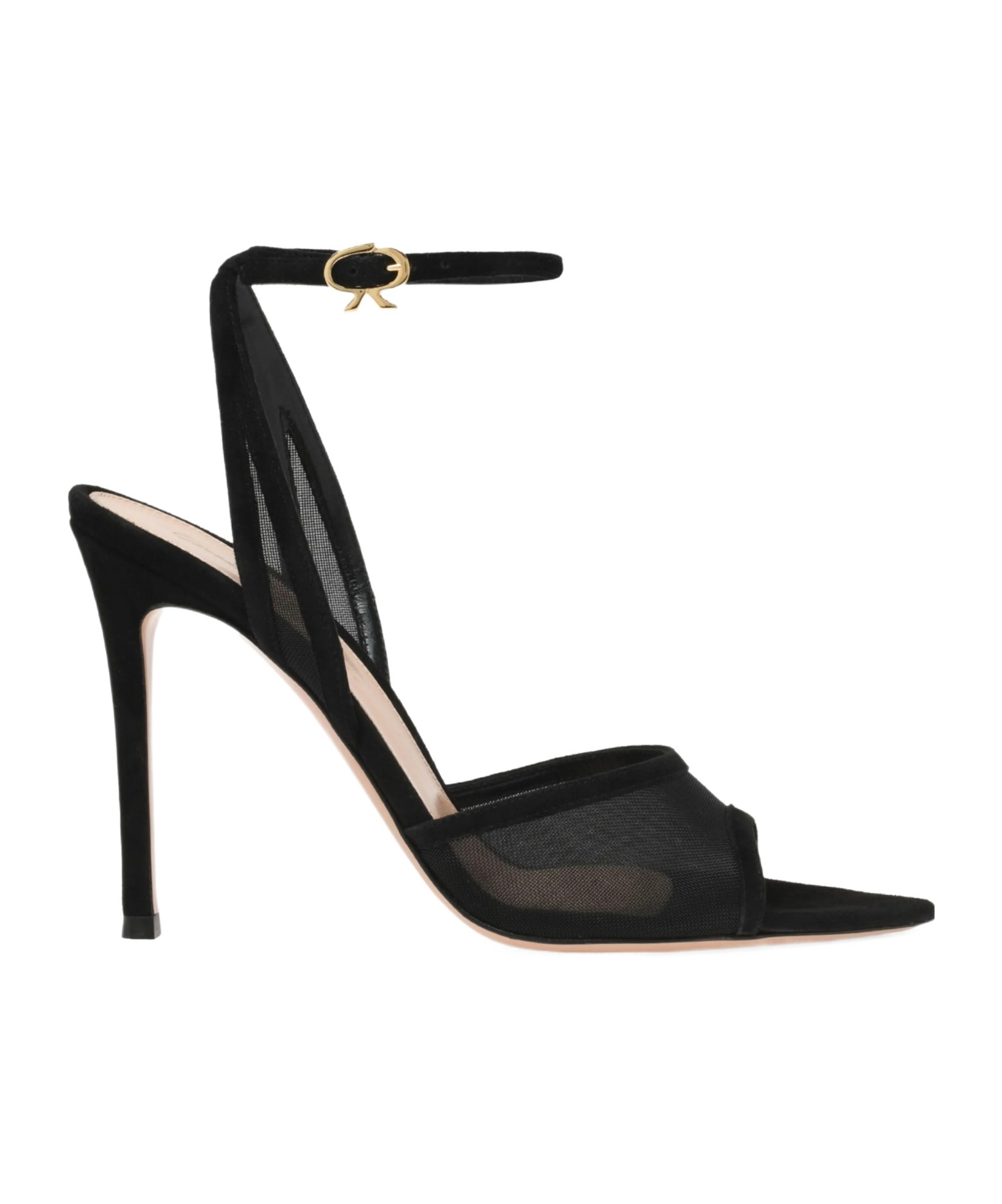 Gianvito Rossi Pointed High Heel Sandals In Black