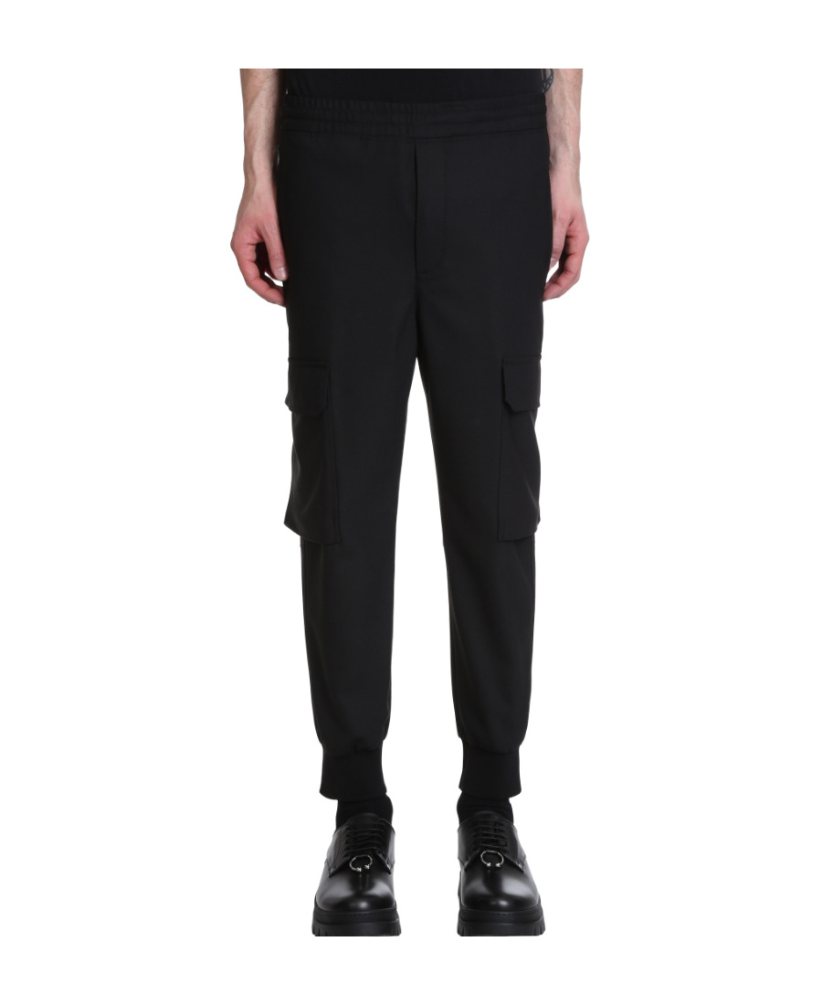 Neil Barrett Cropped Track Pants In Black