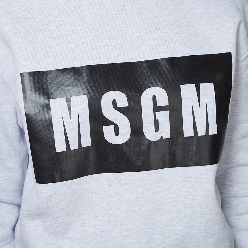 Msgm Logo Details Sweater In White