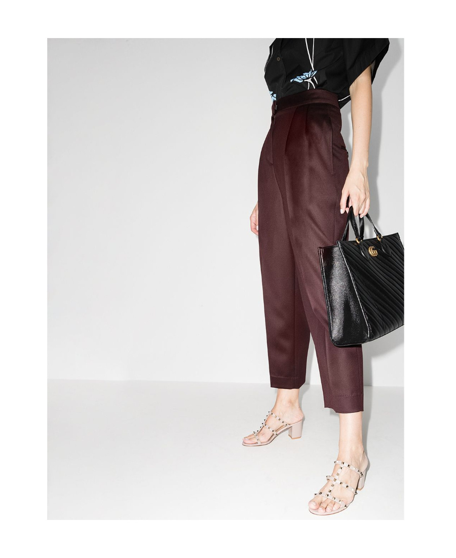 Valentino Rockstud Caged Metallic Leather Slide Sandals In Nude
