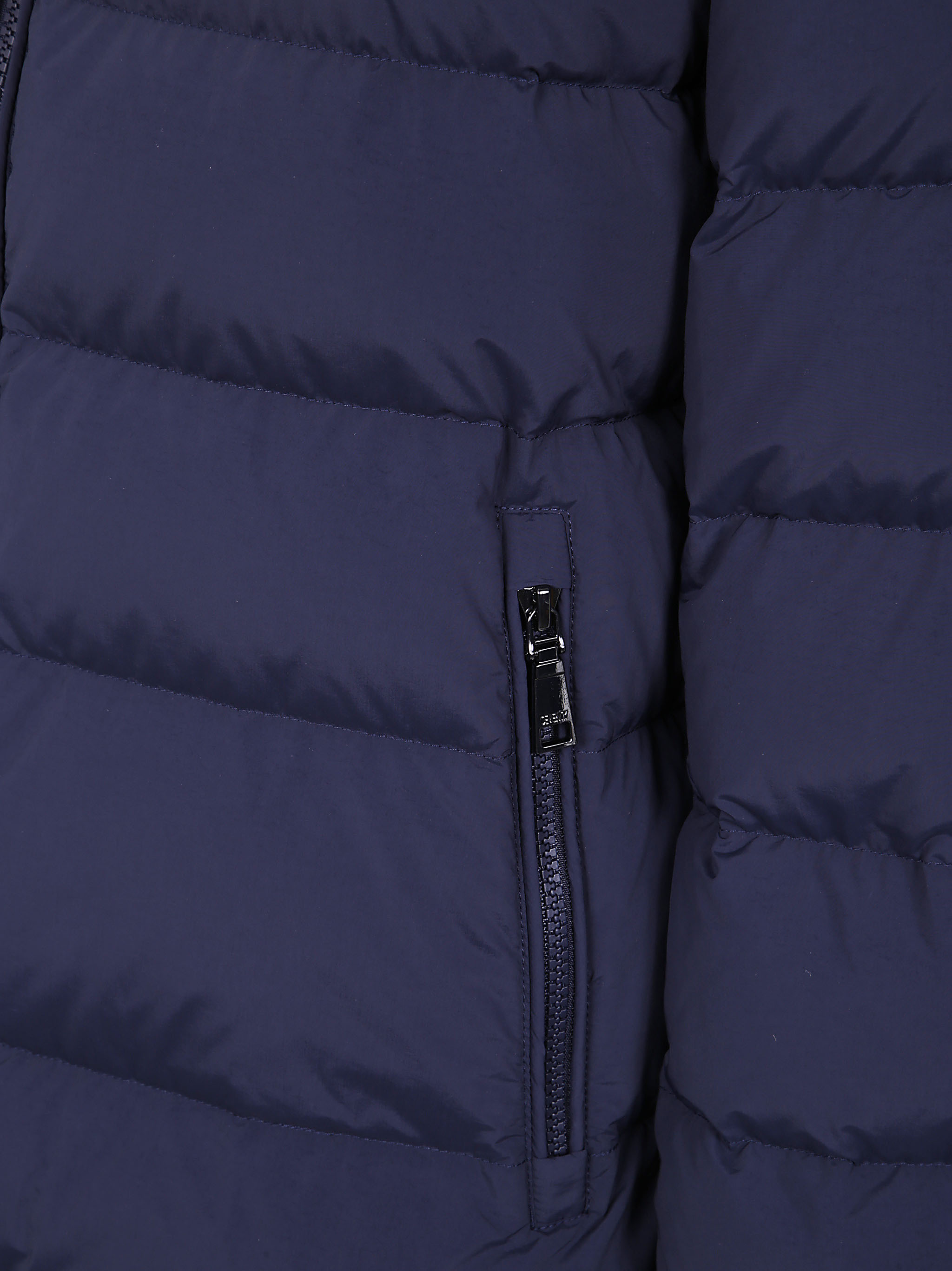 Seventy Hooded Down Jacket In Blue