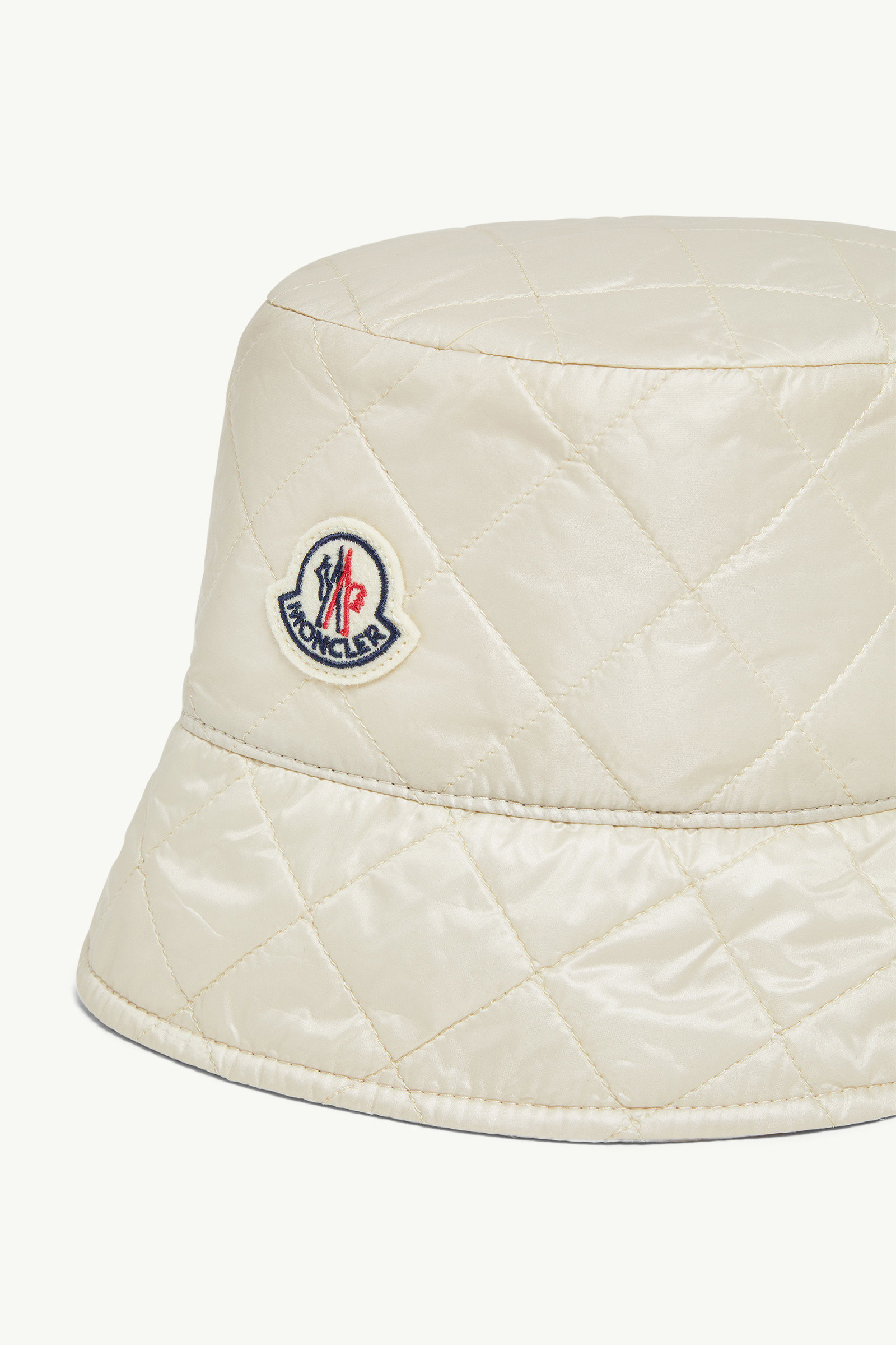 Moncler Logo Nylon Bucket Hat In Neutral