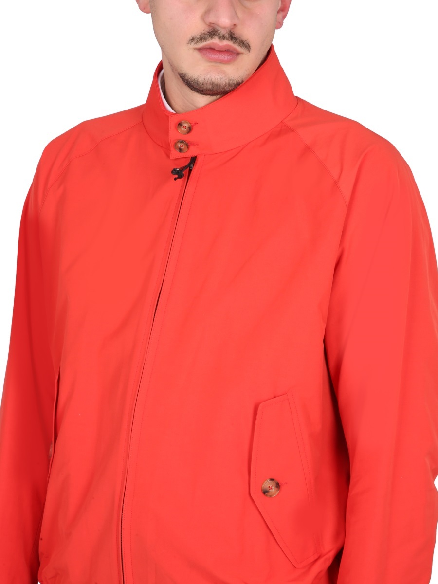 Baracuta Long-sleeve Zipped Bomber Jacket In Red