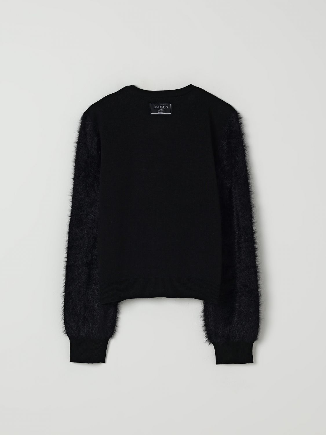 Balmain Button-embellished Cardigan In Black
